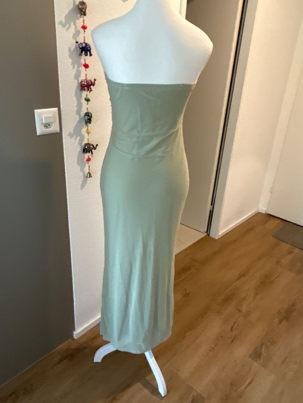 Vestiti: Schulterfreies Kleid maxi mintgrün Gr. M – Usato da Brunnen venduto da Nala2929 5