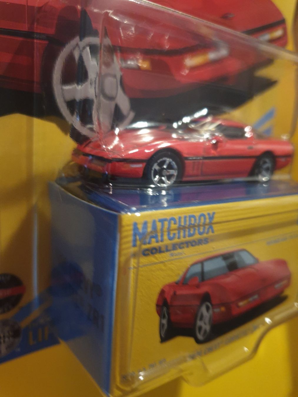 Matchbox Modellini d'auto: Matchbox 1990 CHEVY CORVETTE ZR1 – Nuovo e nell'imballaggio originale da Oftringen venduto da Rotor 4