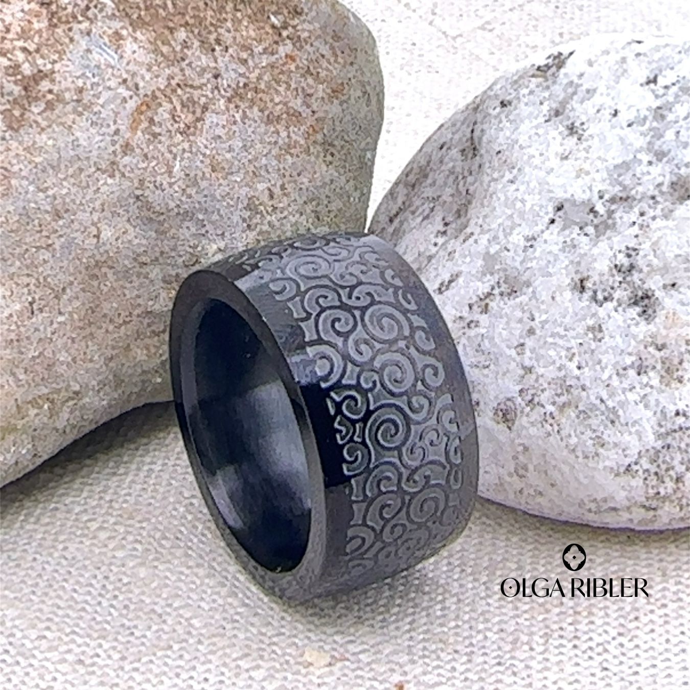 Olga Ribler Anelli: Statement Edelstahl Ring Ringgrösse 62 – Nuovo (secondo la descrizione) da Luzern venduto da Schmuckoutlet 1