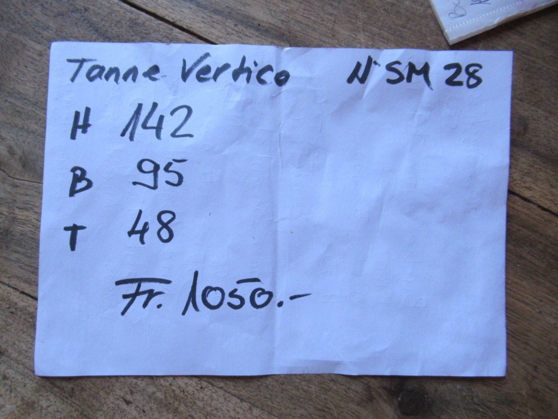 Armadi: Vertico (Tanne/142) – Usato da Berg SG venduto da Pizza58 7