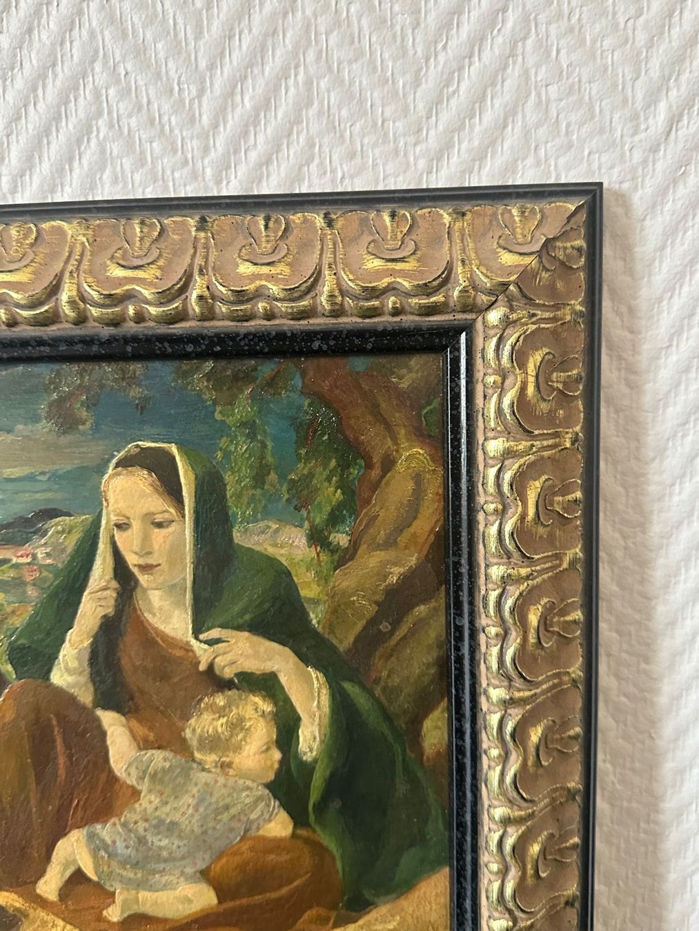 Gemälde: Oelbild Karl Schlageter, " Mutter mit Kind" gerahmt – Gebraucht aus Amriswil von Bully2013 5