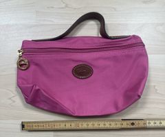 Longchamp Etui/Täschchen/Necessaire Pink Nylon Leder Details