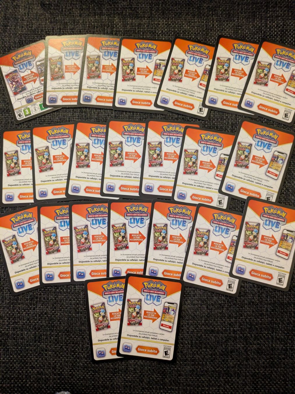 Pokémon Carte collezionabili: Pokémon Live Codes Lot – 23 Orange Codes – Nuovo (secondo la descrizione) da Losone venduto da AlpineLayer