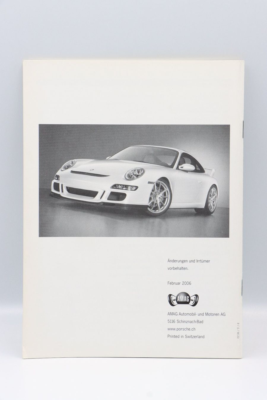 Porsche Documenti: Porsche 911 997 GT3 Technische Daten & Preise 2006 Prospekt – Usato da Bühl b.Aarberg venduto da Collectorpassions 1