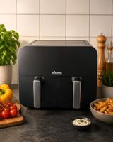KOENIG Dual Airfryer / Heissluftfritteuse mit 2 Schubladen 