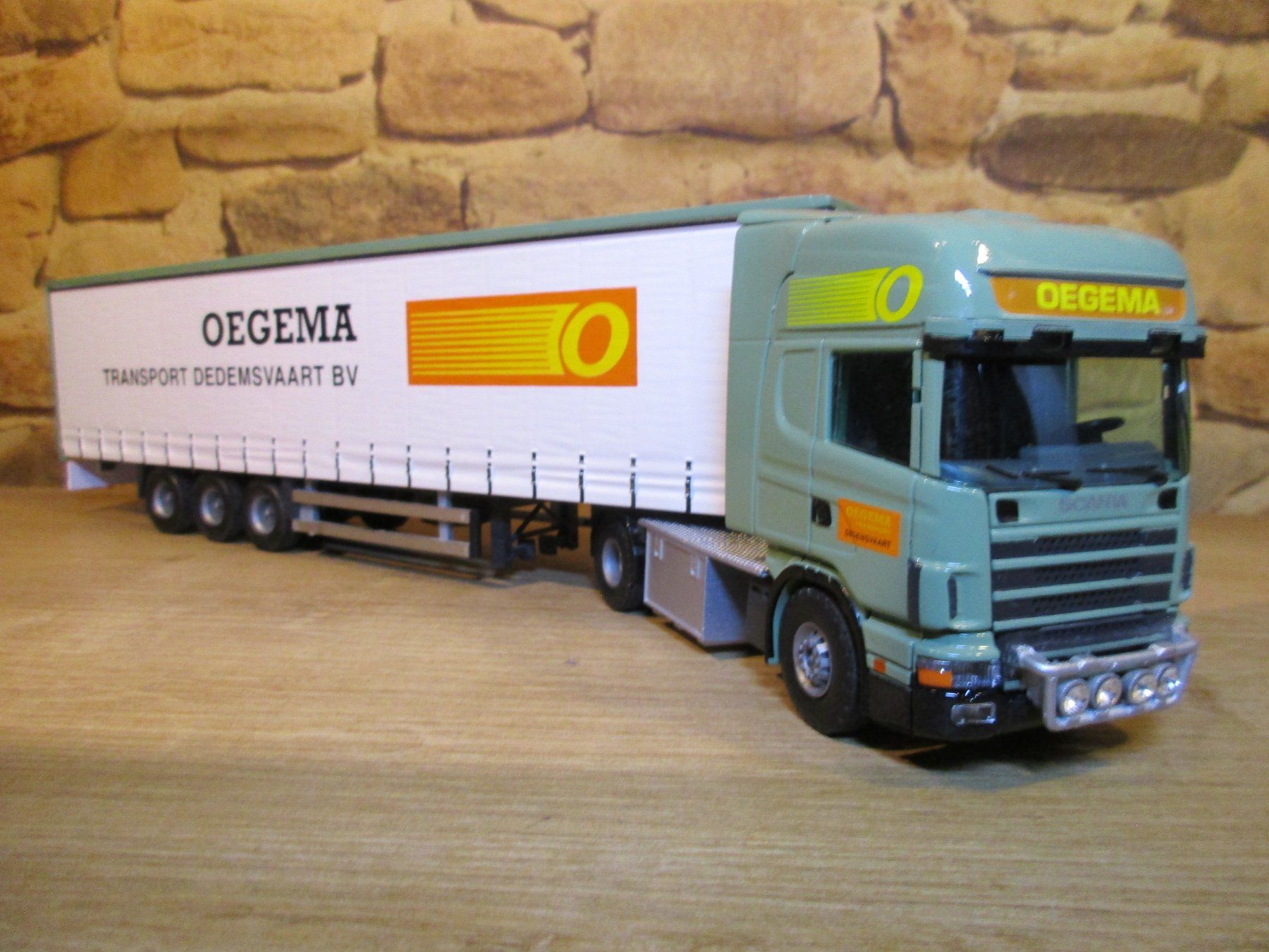 Tekno Modellbausätze & Standmodelle: Tekno  1:50  Scania  124  Oegema – Gebraucht aus Ennetmoos von Truckdiver 6