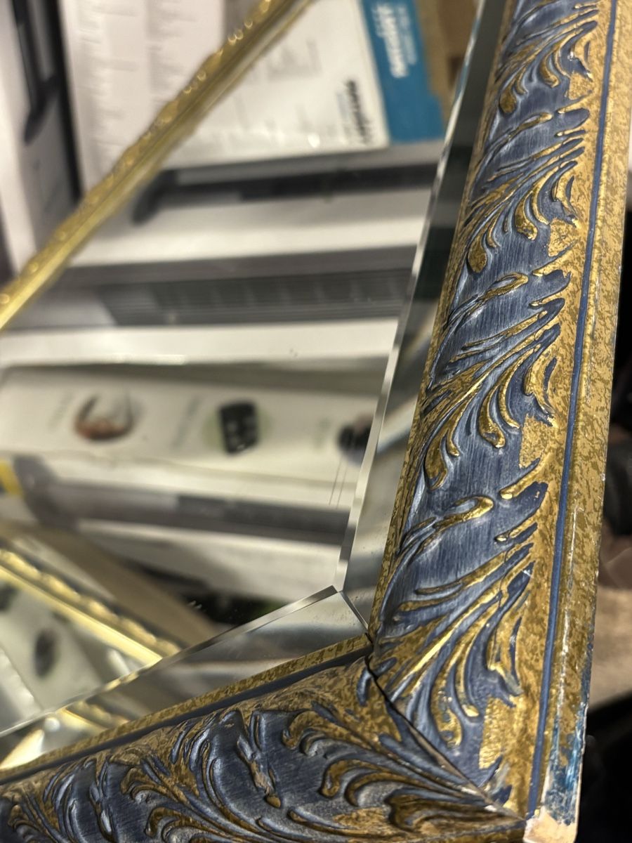 Spiegel: DIEMME Mirror 76 x 136cm Blue/Gold - Statement Piece! – Gebraucht aus Luzern von mon_6rzf 2