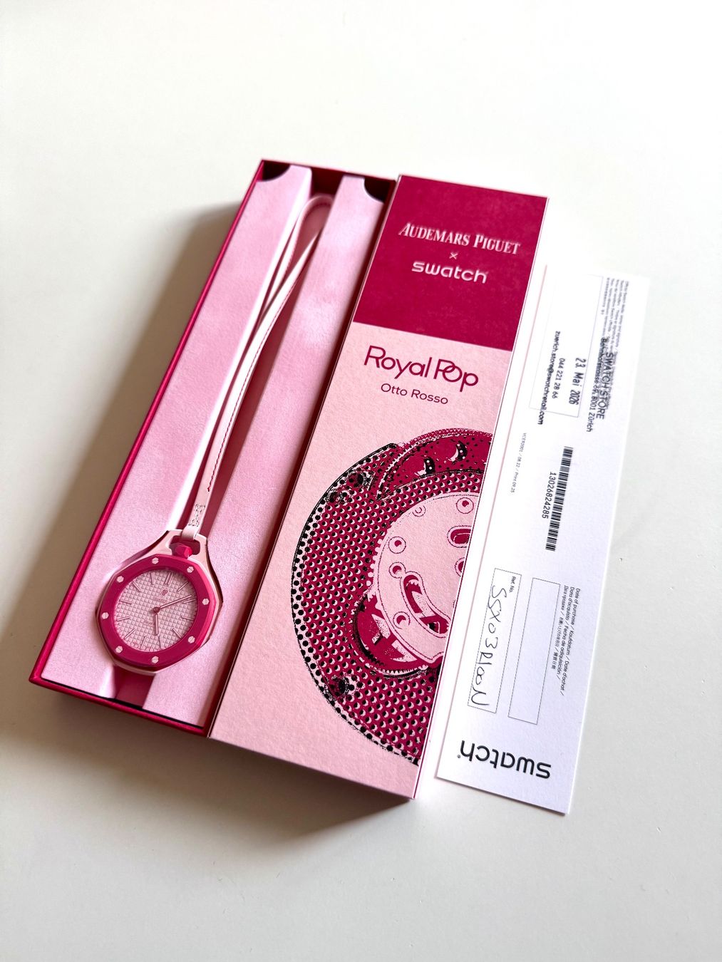 Swatch Uhren: Swatch x Audemars Piguet AP Otto Rosso – Neu und originalverpackt aus Zürich von RC88