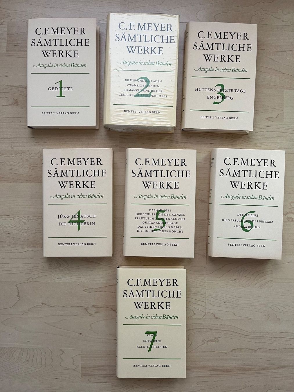 Libri: C.F. Meyer - Gesamtausgabe in sieben Bänden – Nuovo e nell'imballaggio originale da Zürich venduto da Gurkis
