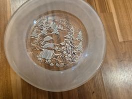 Weihnachtsteller Winterlandschaft, walther Glas B17