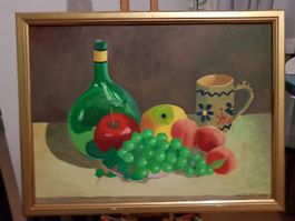 Willy Suter (1918-2002) - Stillleben Öl auf Malkarton