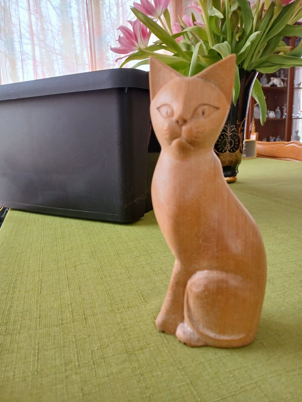 Statuette: Katze Holz – Usato da Zürich venduto da Mr.Dachboden