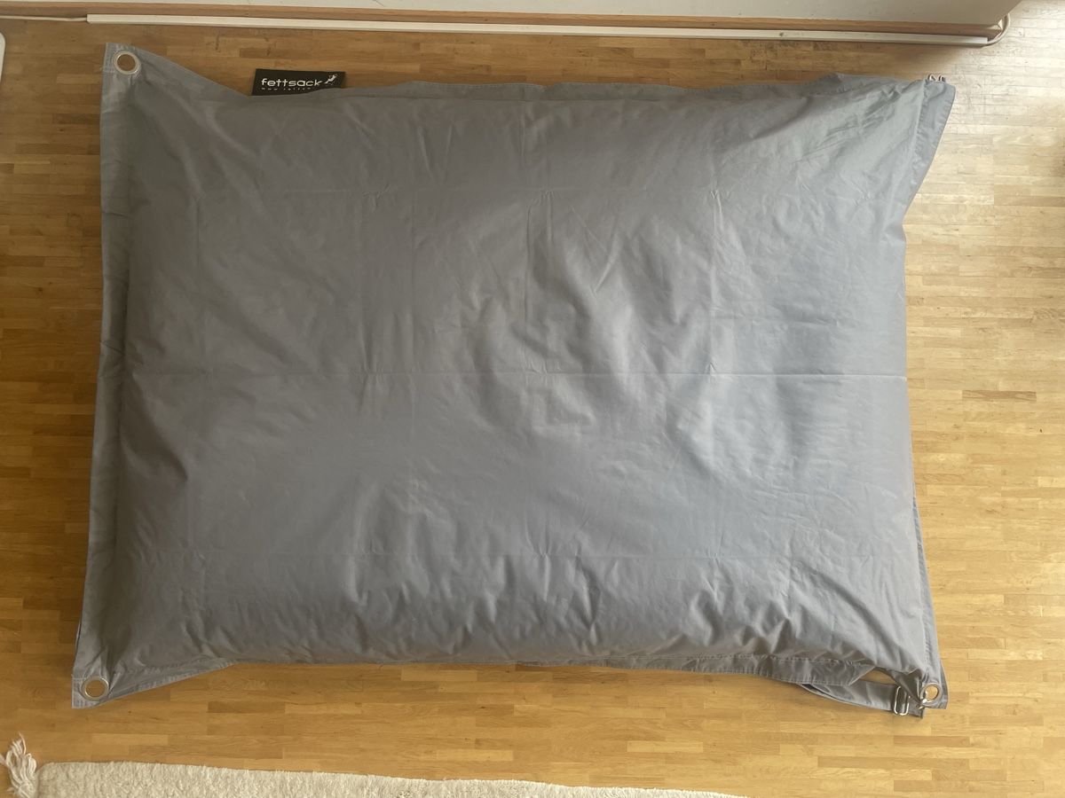 Sessel: Fettsack Deluxe - grauer Sitzsack – Neu (gemäss Beschreibung) aus Zürich von Maxim0357 2