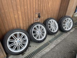 17-Zoll-BMW-Felgen mit 205/50R17-Reifen, gebrauchter Zustand