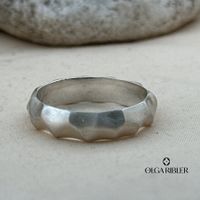 Silber Ring 925 matt  Grösse 59