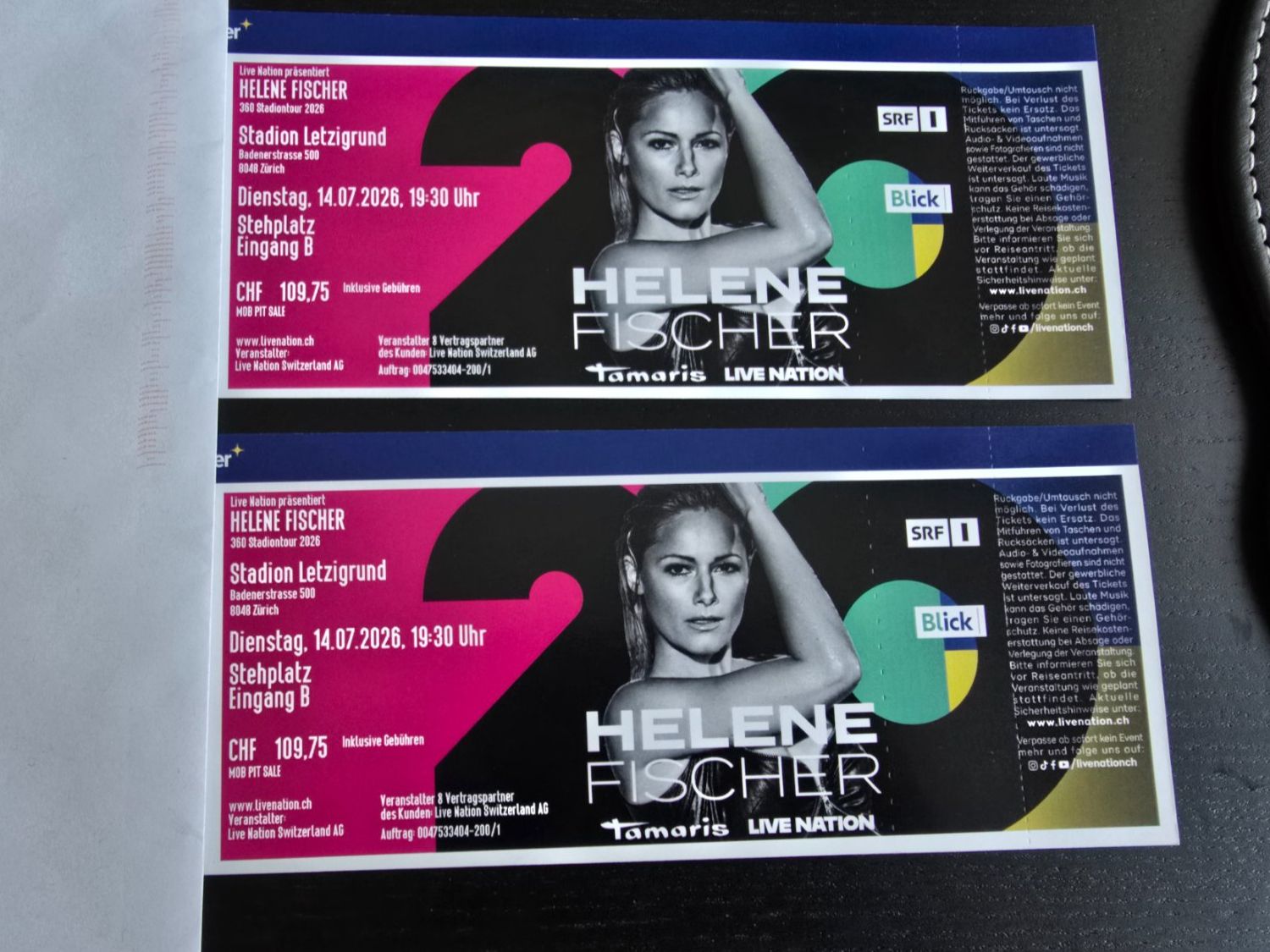 Biglietti: Helene Fischer Konzerttickets – Nuovo e nell'imballaggio originale da Mellingen venduto da elc_g6h6