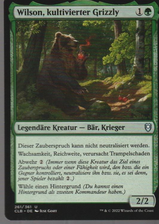 TCG Magic The Gathering MTG CLB 261 Wilson, kultivierter Gri | Kaufen ...