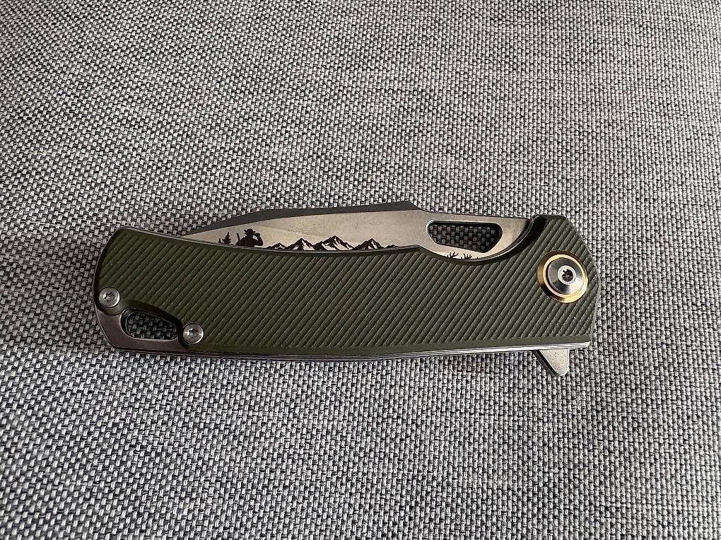Coltelli tascabile: Taschenmesser mit jagdlicher Gravur – Nuovo e nell'imballaggio originale da Rickenbach ZH venduto da Pumba_500 2