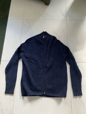 Strickjacke VINCI dunkelblau Gr. XL, 100% Baumwolle