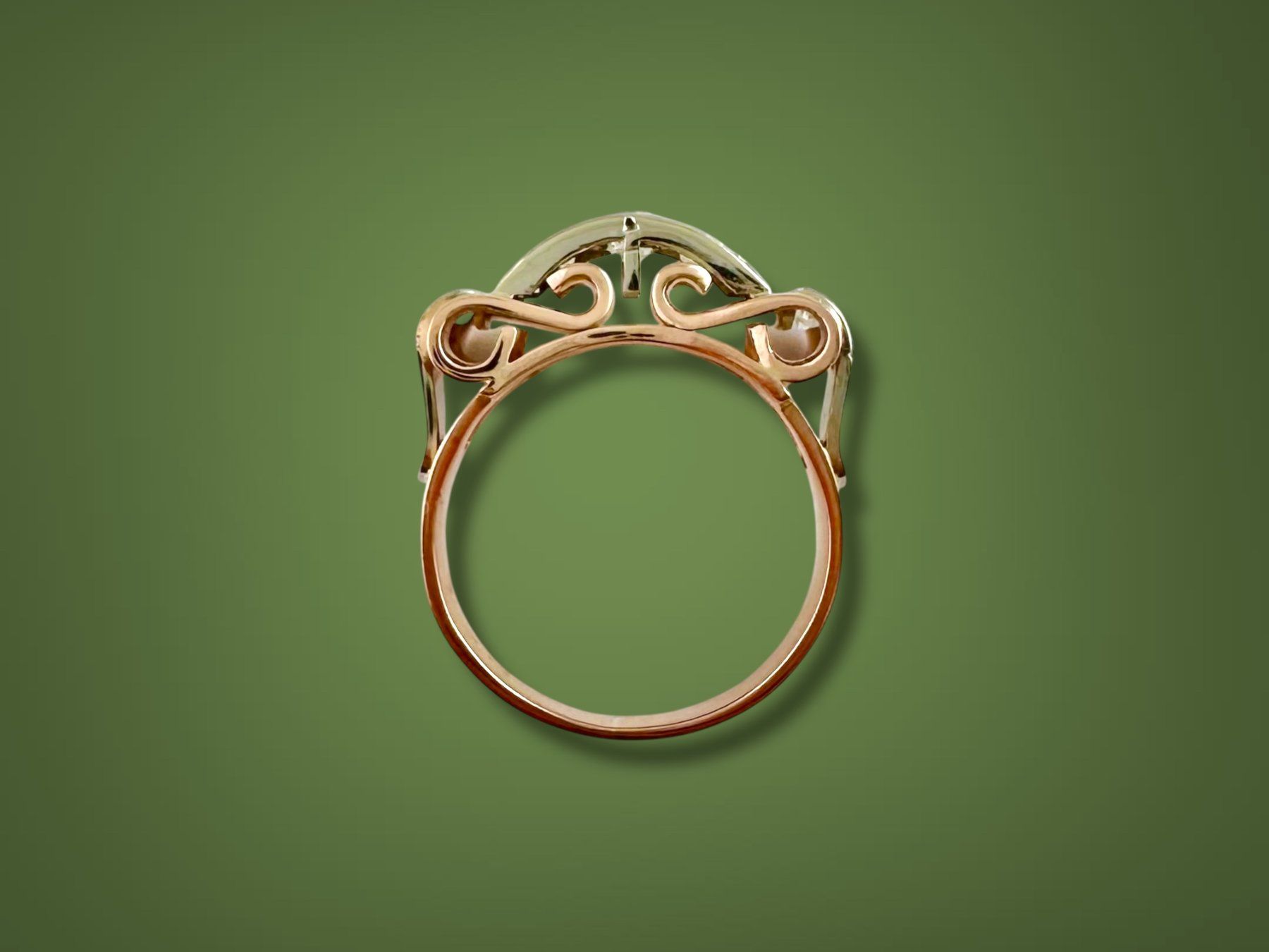 Ringe: Art Deco Diamant - Ring, Tschechoslowakei um 1935 – Gebraucht aus Zuzwil SG von artimmo 7