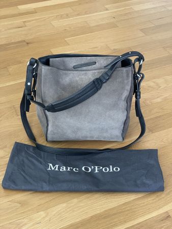 Handtasche Marc O'Polo Wildleder grau, guter Zustand
