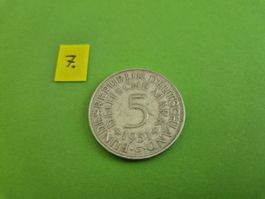 5 DM Münze 1951 Silber