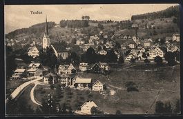 Teufen, Totalansicht mit Kirche aus der 