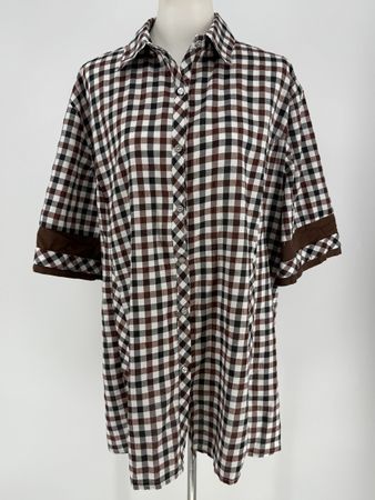 Karo Bluse Gr. 50/52 von WF world fashion
