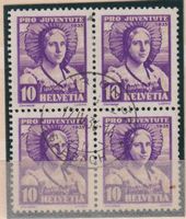 Z87b) 1935 Pro Juventute J74, 4.Block, Vollstempel
