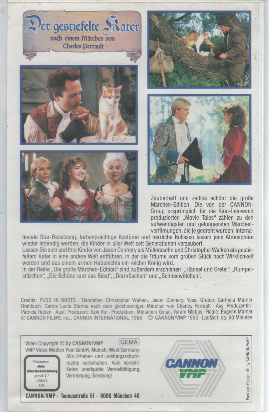 Alle VHS: Der gestiefelte Kater Cannon VMP VHS 0098 – Gebraucht aus Remetschwil von Privatflohmi 1