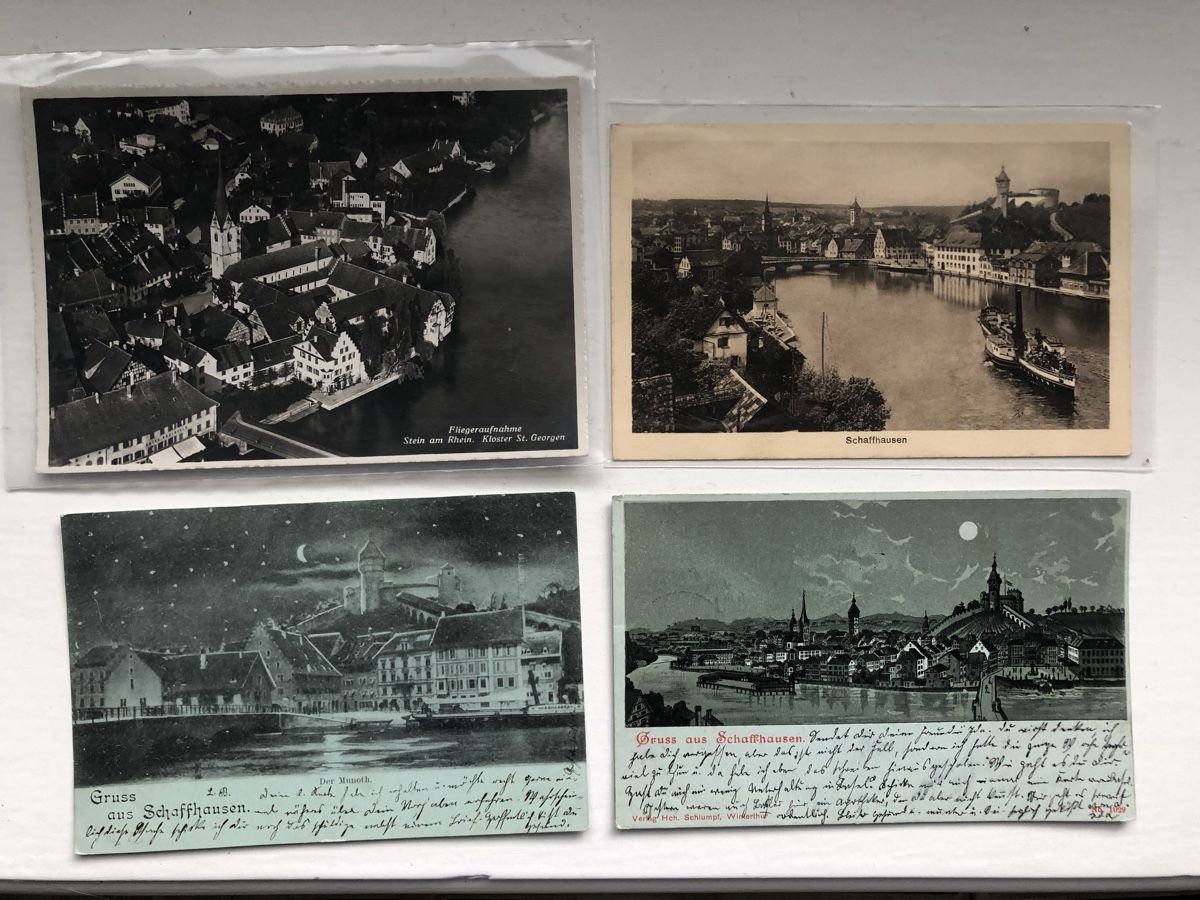 Cartoline postali: 8 uralte Ansichtskarten SCHAFFHAUSEN - meist LITHOS – Usato da Lufingen venduto da Rac0 2