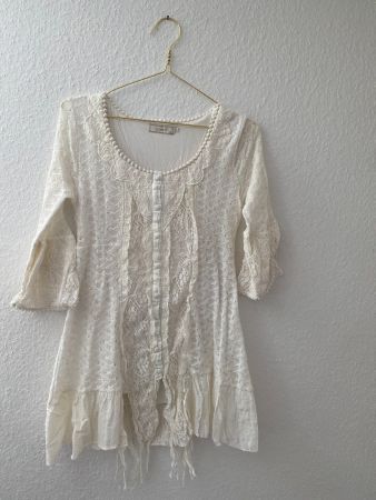Romantische Original Cream Tunika Gr. S