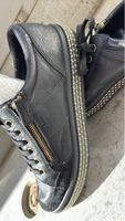 Schwarze Geox Sneaker mit goldenem Detail, Grösse 40