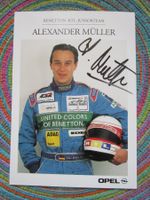 ALEXANDER MÜLLER D AUTORENN FAHRER ORIGINAL AUTOGRAMM ANTIK