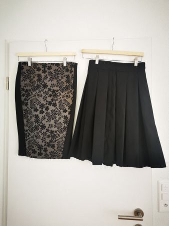 2 Schwarz Röcke für Damen, Gr. S