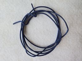 Ziegenlederband blau 108 cm
