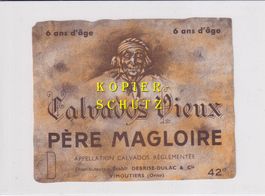 Etikette - Calvados vieux "Père Magloire" 6 ans /bd