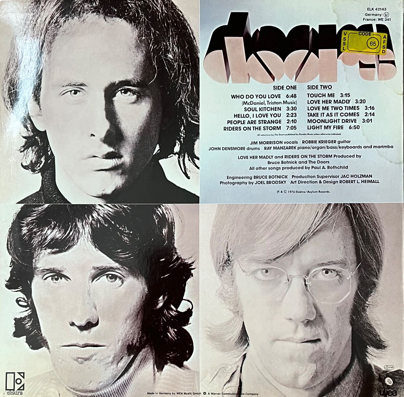 Dischi in vinile: doors  -  THE BEST OF THE DOORS – Usato da Horw venduto da Belowzero0 1
