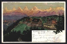 Bern / Guten-Kulm, Teilansicht mit Berge
