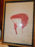 Kunst Tempera original von Müller signiert   auf Bütten