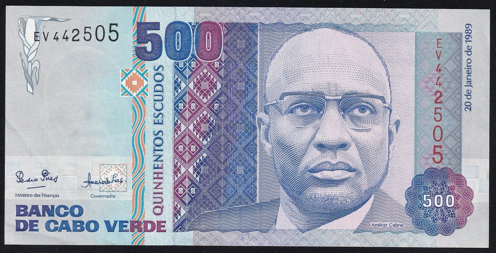 Banconote: Kap Verde 500 Escudos 1989 – Usato da Brugg AG venduto da banknoten_muesli