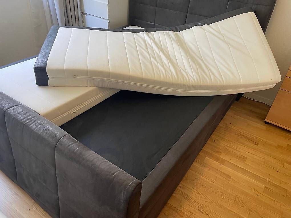 Letti: Urgent! Lit BoxSpring 160 x 200+ Matelas – Usato da Fribourg venduto da aay_lnz7 1