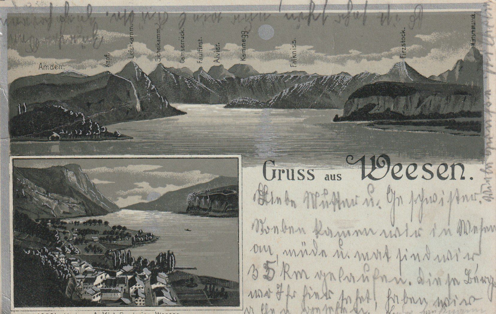 Cartoline postali: Weesen Litho – Usato da Rorschacherberg venduto da fratovi2