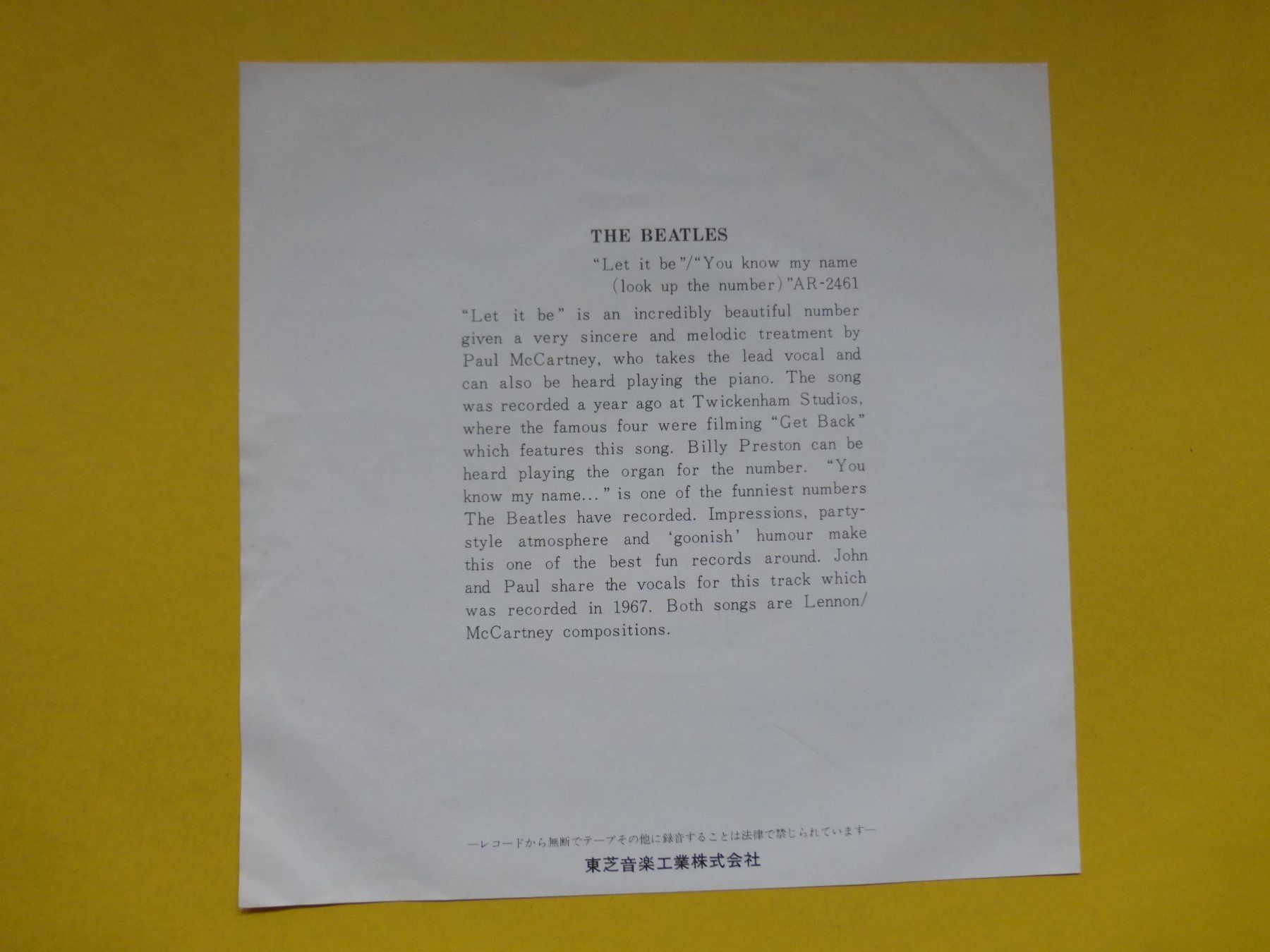 Dischi in vinile: The Beatles – Let It Be – Usato da Zürich venduto da Swiss57 2