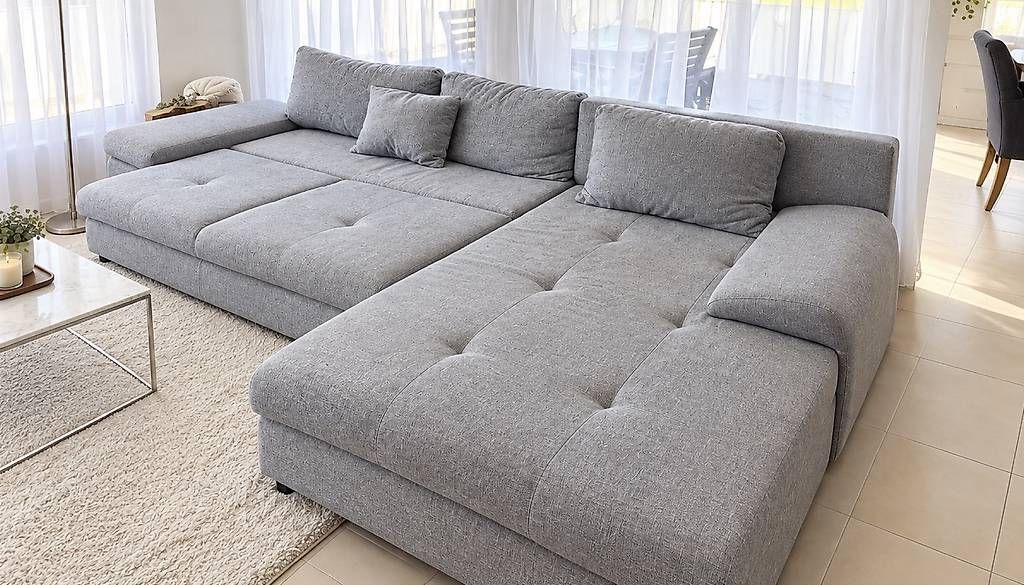 Divani: Grosses Sofa (Wohnlandschaft), grau - Conforma – Usato da Bülach venduto da Celina1003