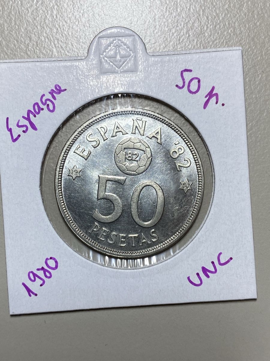 Tutti le monete: Espagne - 50 pesetas - 1980 UNC  – Nuovo (secondo la descrizione) da Payerne venduto da Mike1682