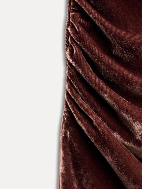 Zara Vestiti: Samtig Maxikleid  Gr. S - Neuwertig – Nuovo e nell'imballaggio originale da Siebnen venduto da koschitoschi 2