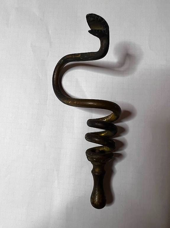 Ferramenta: Petit serpent bronze accroche sac à main bord de table – Usato da Neuchâtel venduto da alexandrigor 1