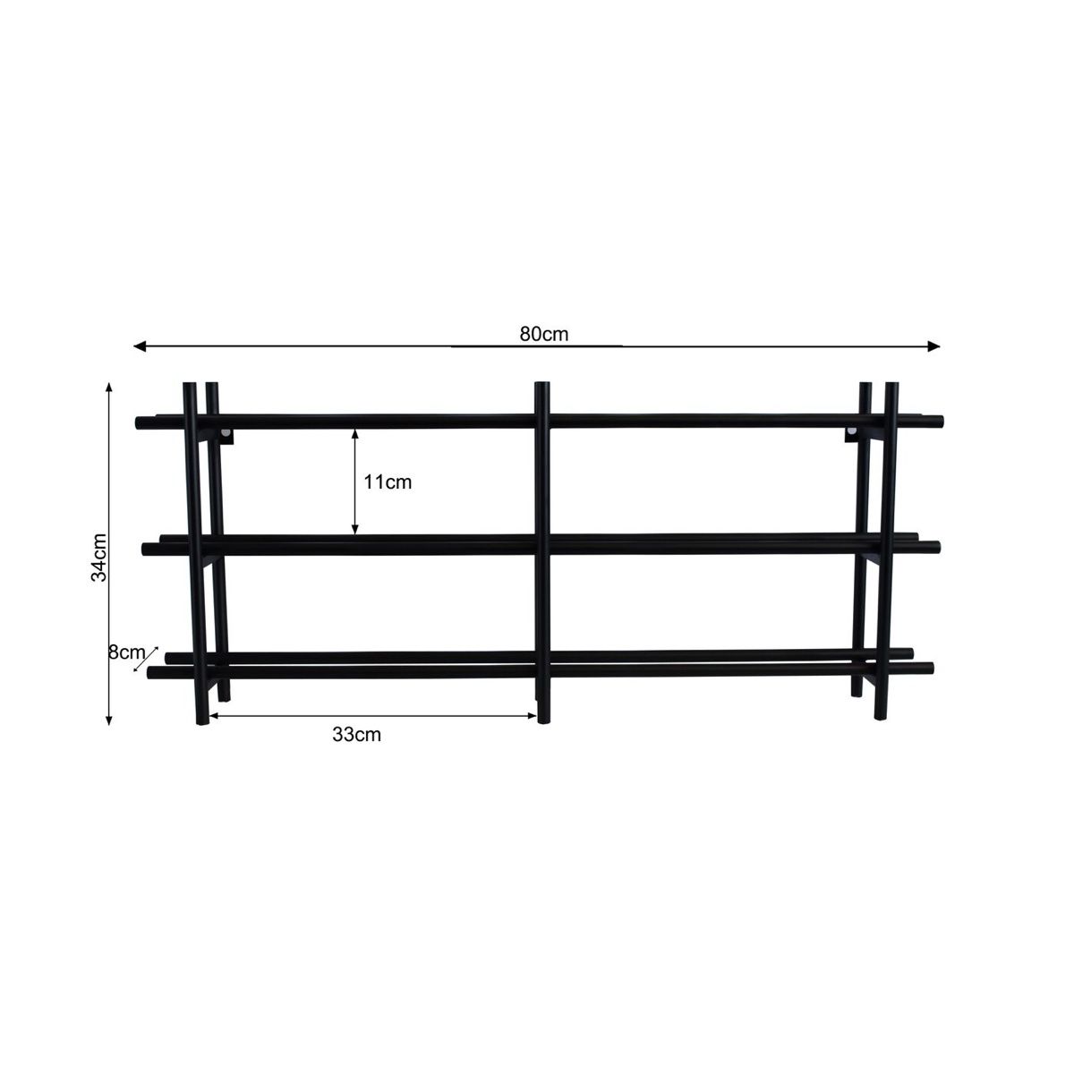Kare Scaffali: Weinregal "Cape Town" Schwarz 80x34cm – Nuovo e nell'imballaggio originale da Solothurn venduto da boomchicawahwah 4