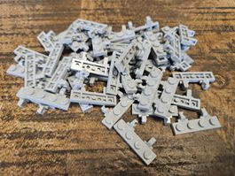 lego 44568 lot de 50 pièces Light Bluish Gray Hinge Plate